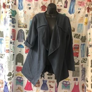 Grey shark hem boho jacket